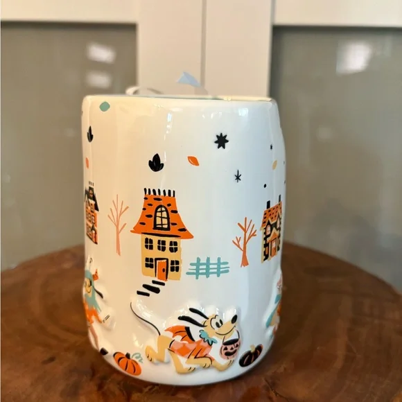 Disney Halloween Mug White and Orange Ceramic - Picture 3 of 5
